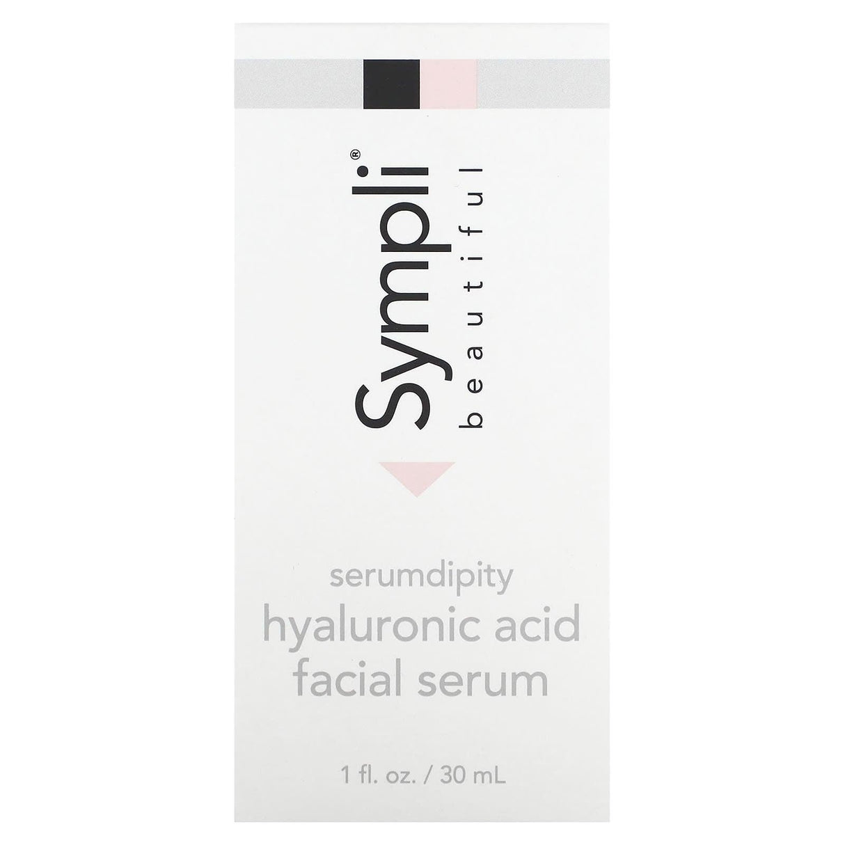 Sympli Beautiful, Serumdipity, Hyaluronic Acid Facial Serum, 1 fl oz (30 ml) - Supply Center USA