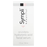 Sympli Beautiful, Serumdipity, Hyaluronic Acid Facial Serum, 1 fl oz (30 ml) - Supply Center USA