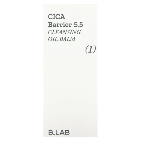 B_Lab, Cica Barrier 5.5, Cleansing Oil Balm, 3.4 fl oz (100 ml) - Supply Center USA