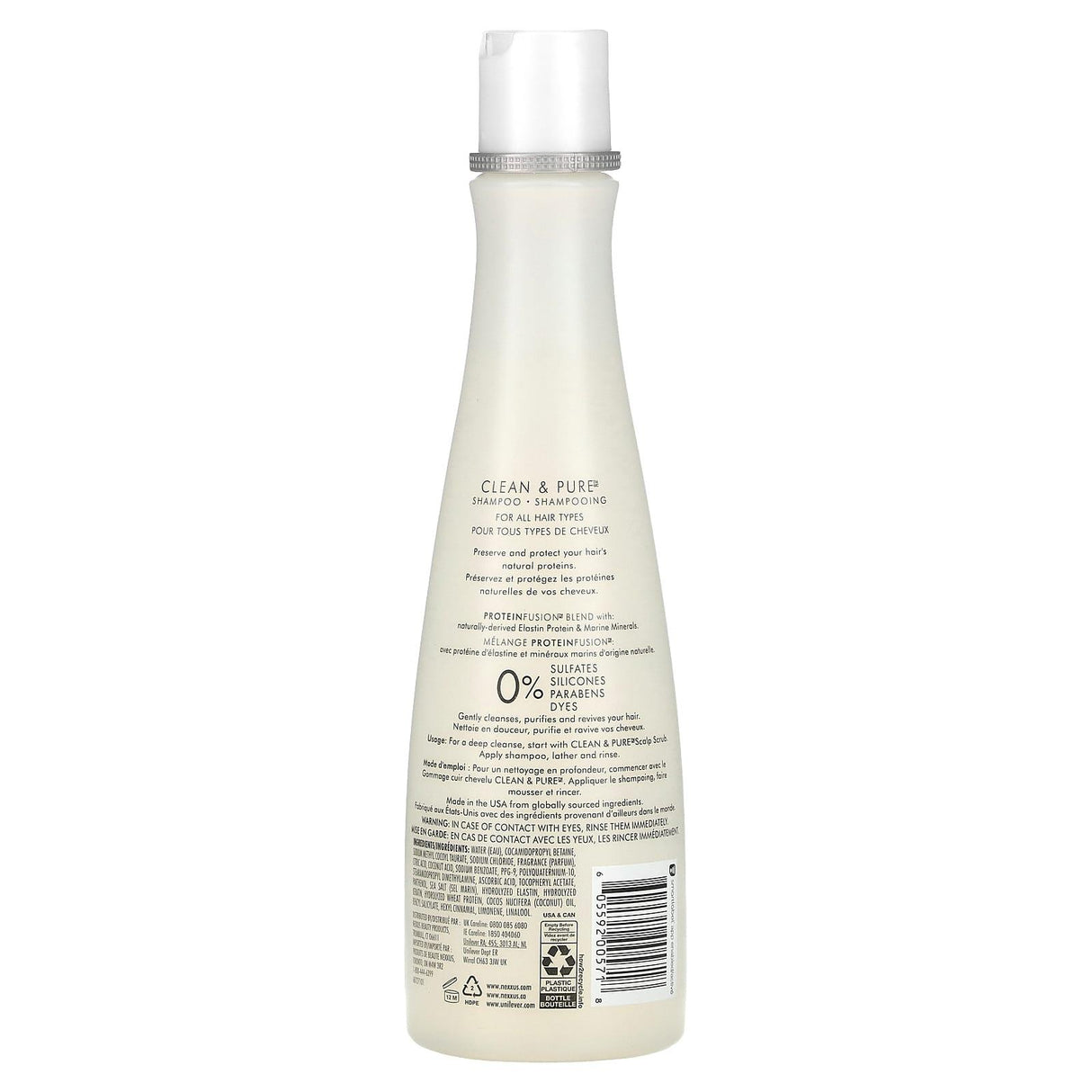 Nexxus, Clean & Pure Nourishing Detox Shampoo, 13.5 fl oz (400 ml) - Supply Center USA