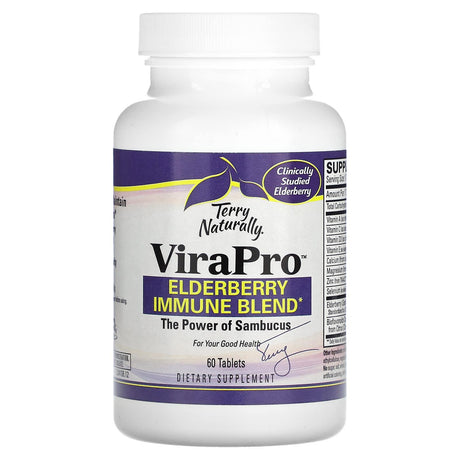 Terry Naturally, ViraPro, Elderberry Immune Blend, 60 Tablets - Supply Center USA