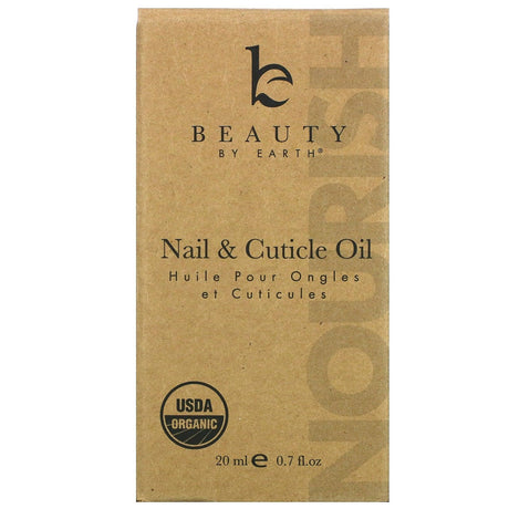 Beauty By Earth, Organic Nail & Cuticle Oil, 0.7 fl oz (20 ml) - Supply Center USA