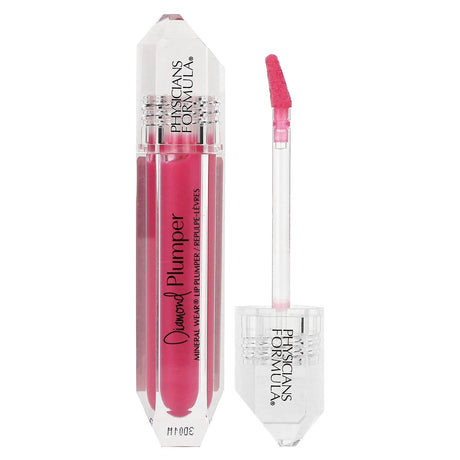 Physicians Formula, Diamond Plumper, Mineral Wear Lip Plumber, Pink Radiant Cut, 0.17 oz (5 ml) - Supply Center USA