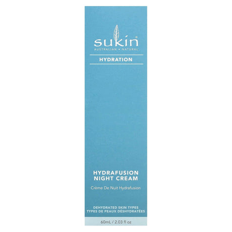 Sukin, Hydrafusion Night Cream, 2.03 fl oz (60 ml) - Supply Center USA