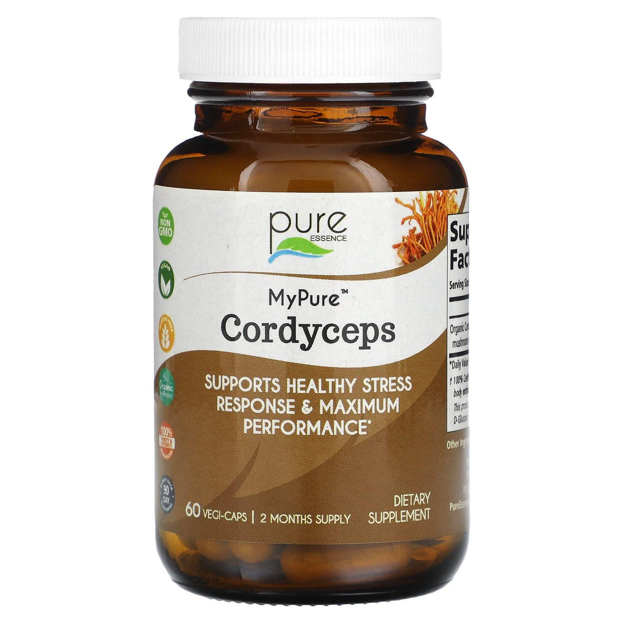 Pure Essence, MyPure, Cordyceps, 60 Vegi-Caps - Supply Center USA