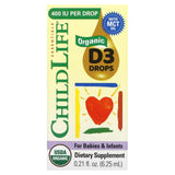 ChildLife Essentials, Organic D3 Drops for Babies & Infants, 0.21 fl oz (6.25 mL) - Supply Center USA