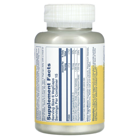 Solaray, Cal-Mag Citrate with Vitamin D-2, 90 VegCaps - Supply Center USA