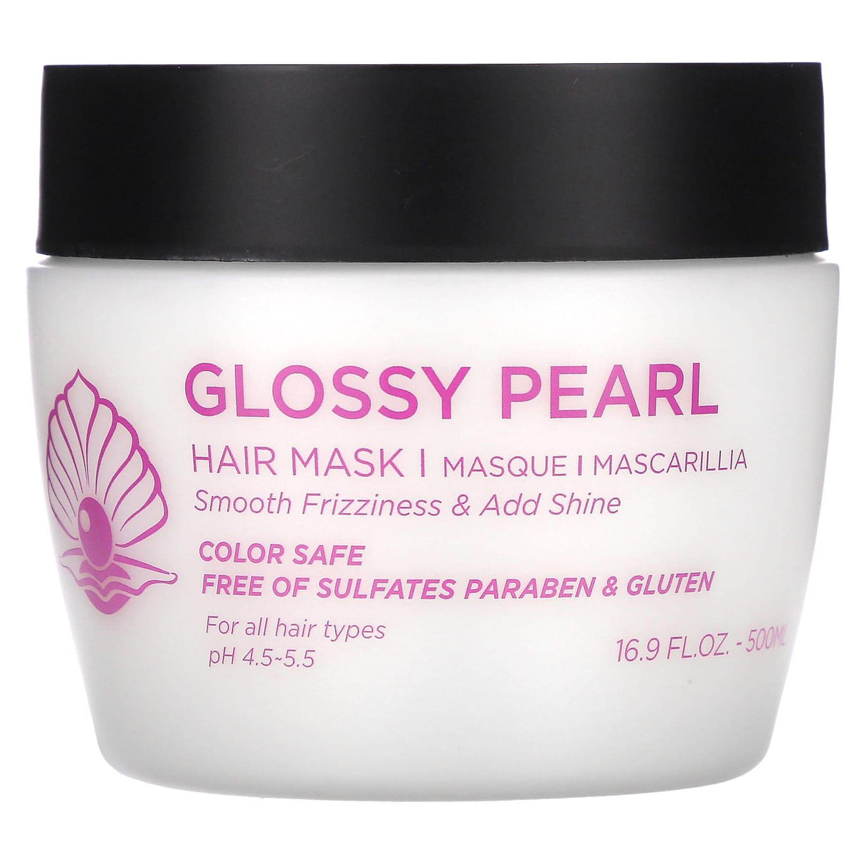 Luseta Beauty, Glossy Pearl, Hair Mask, For All Hair Types, 16.9 fl oz (500 ml) - Supply Center USA