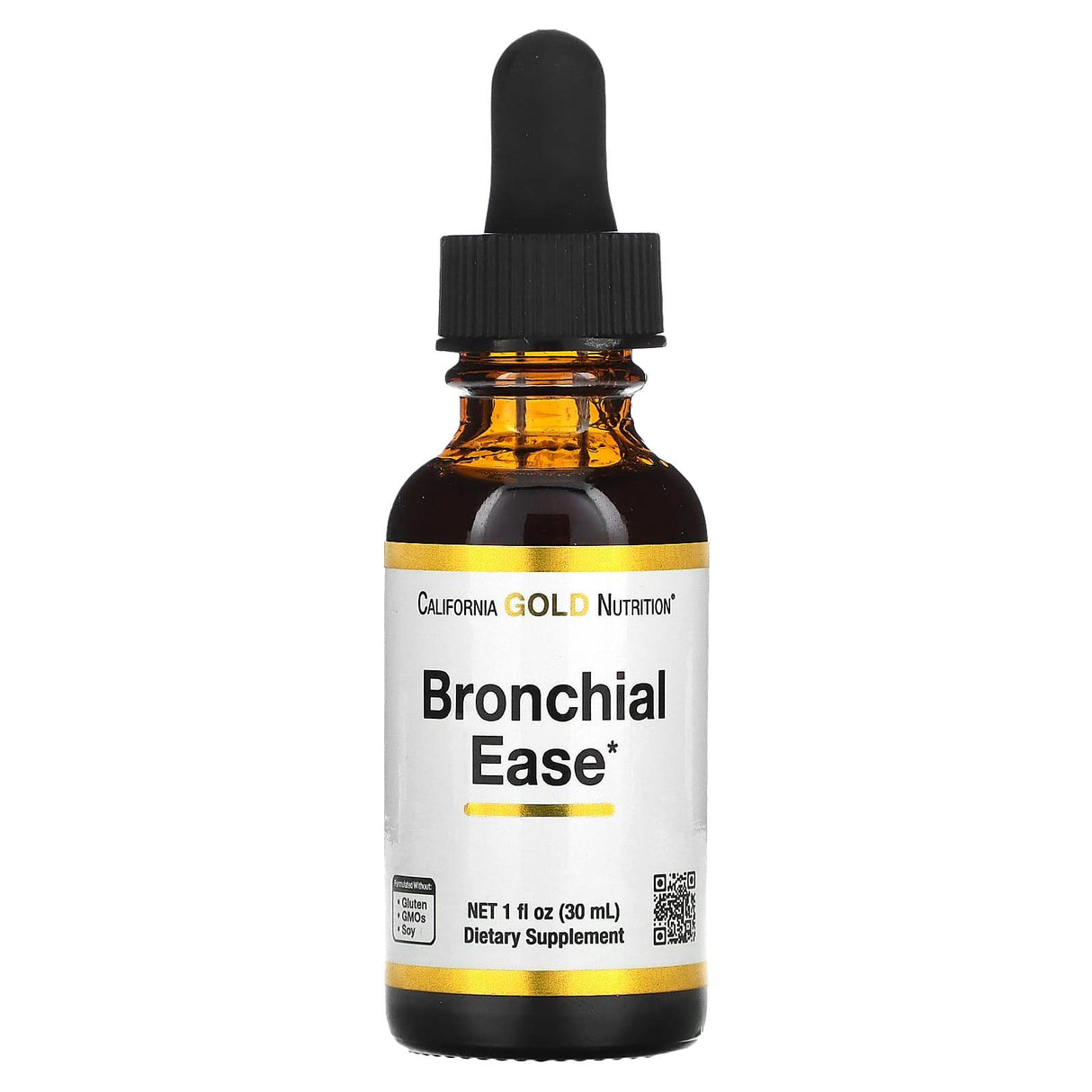 California Gold Nutrition, Bronchial Ease, 1 fl oz (30 ml) - Supply Center USA