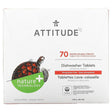 ATTITUDE, Dishwasher Tablets, 70 Water Soluble Tablets - Supply Center USA