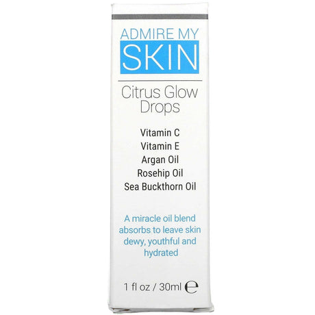 Admire My Skin, Citrus Glow Drops, 1 fl oz (30 ml) - Supply Center USA