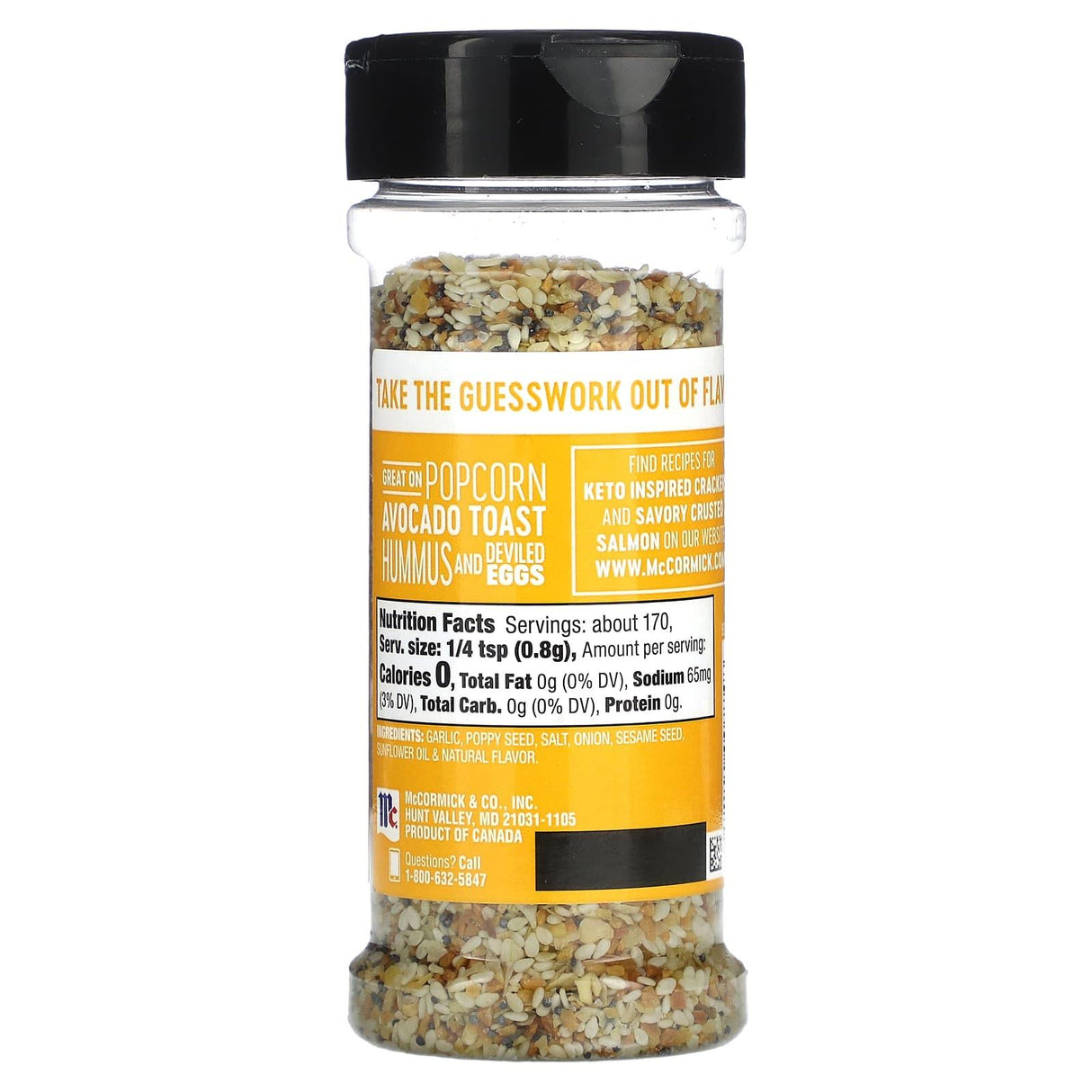 McCormick, All Purpose Seasoning, Sesame + Ginger Crunch with Garlic, 4.77 oz (135 g) - Supply Center USA