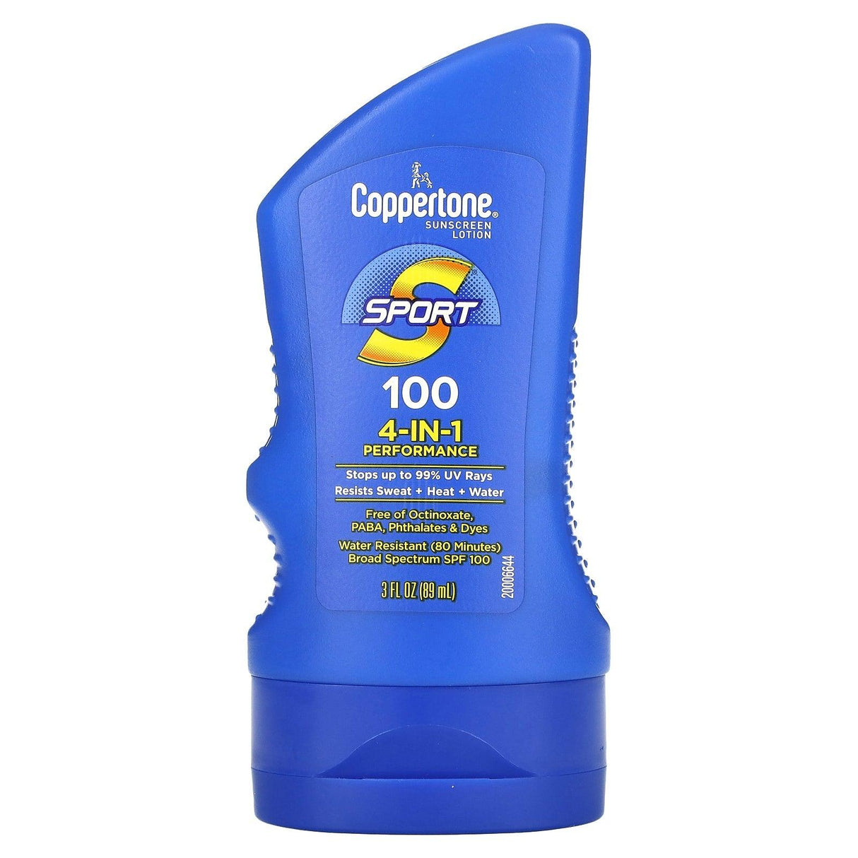 Coppertone, Sport, Sunscreen Lotion, 4-In-1 Performance, SPF 100, 3 fl oz (89 ml) - Supply Center USA