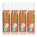 Sierra Bees, Organic Lip Balms, Coconut, 4 Pack, 0.15 oz (4.25 g) Each - Supply Center USA