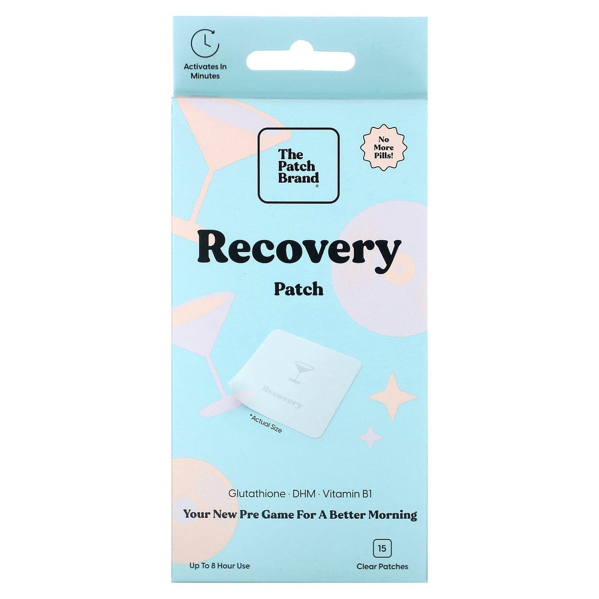 The Patch Brand, Recovery Patch, 15 Clear Patches - Supply Center USA