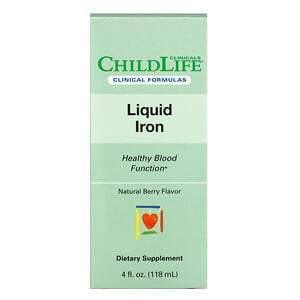 Childlife Clinicals, Liquid Iron, Natural Berry, 4 fl oz (118 ml)Childlife Clinicals, Liquid Iron, Natural Berry, 4 fl oz (118 ml) - Supply Center USA