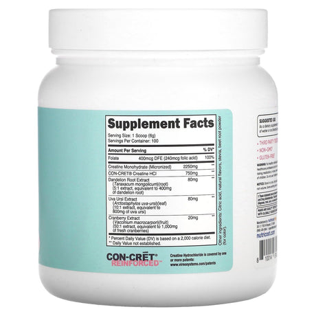 Nutricost, Women, Creatine, Strawberry Lemonade, 1.3 lb (570 g) - Supply Center USA