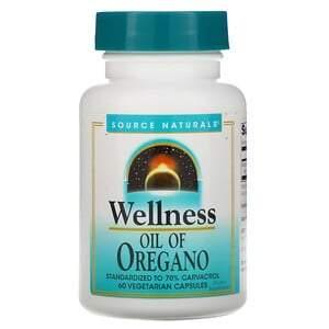 Source Naturals, Wellness, Oil of Oregano, 60 Vegetarian Capsules - HealthCentralUSA