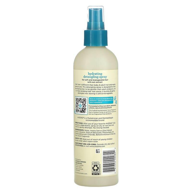 Aveeno, Kids, Hydrating Detangling Spray, 10 fl oz (295 ml) - Supply Center USA