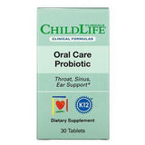 Childlife Clinicals, Oral Care Probiotic, Natural Strawberry, 30 Tablets - Supply Center USA