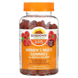 Sundown Naturals, Women's Multi Gummies With Biotin & Collagen, Raspberry, 150 Gummies - Supply Center USA