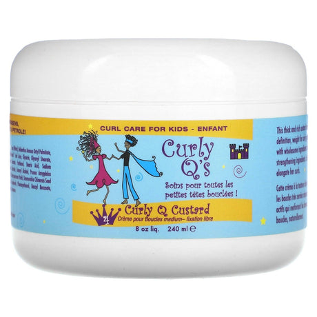 Curls, Kids, Curly Q Custard, 8 oz (240 ml) - Supply Center USA