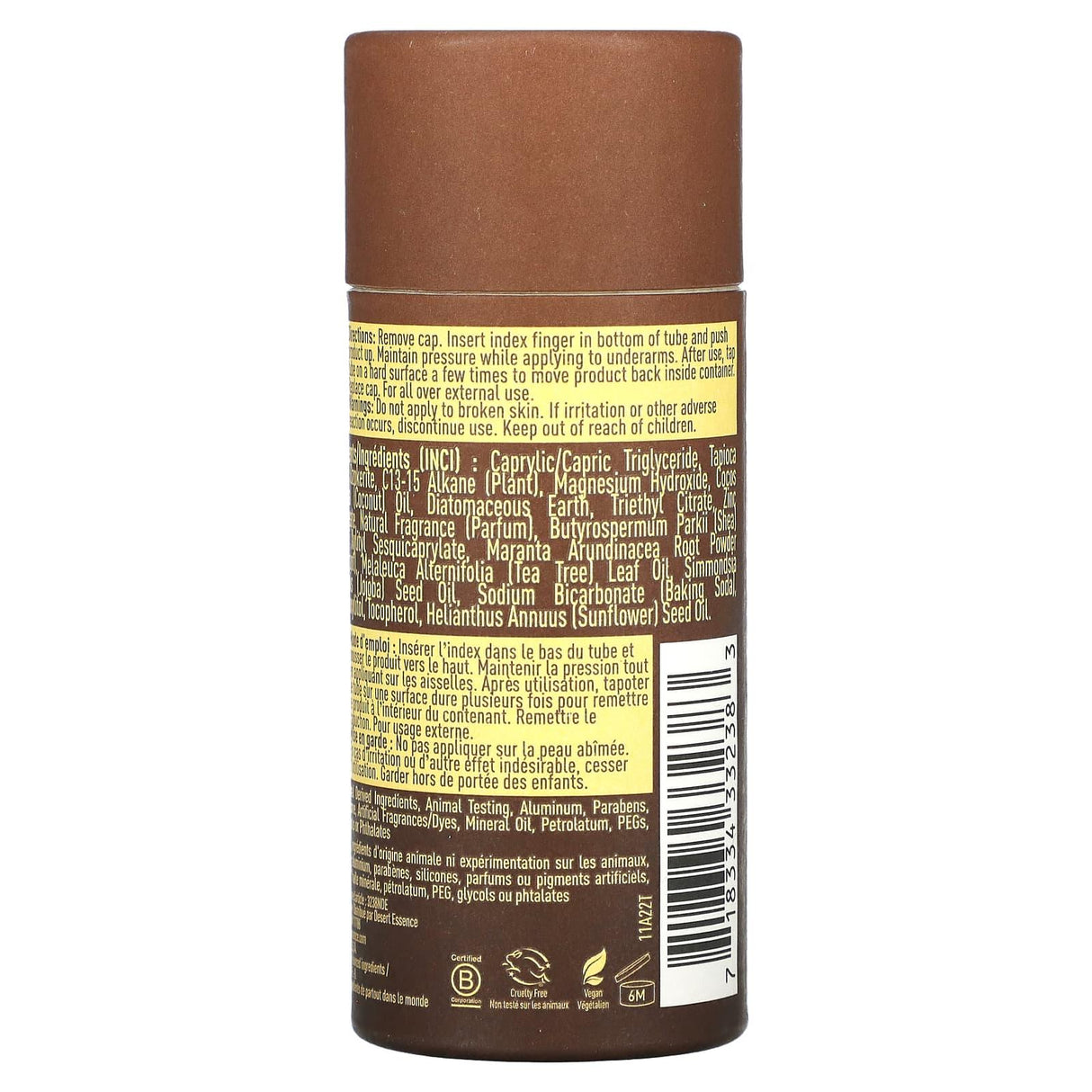 Desert Essence, Deodorant, Coconut , 2.25 oz (63 g) - Supply Center USA