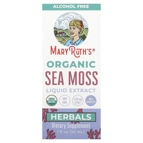 MaryRuth's, Organic Sea Moss Liquid Extract, Alcohol Free, 1 fl oz (30 ml) - Supply Center USA