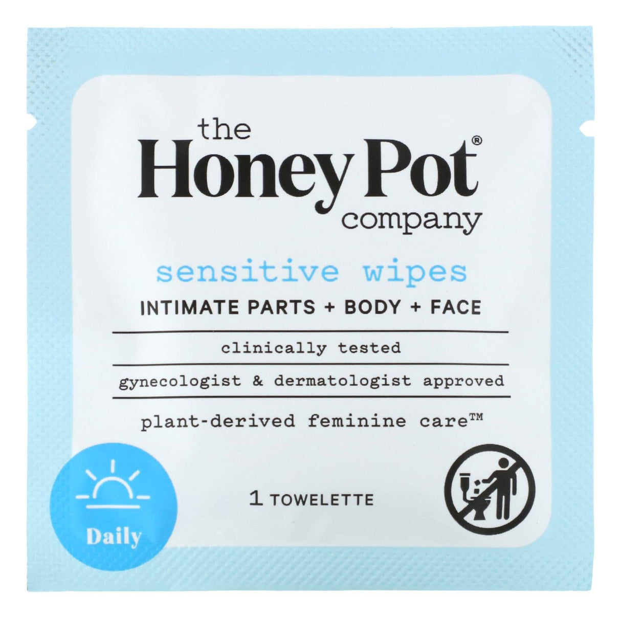 The Honey Pot Company, Normal Wipes, 15 Single Towelettes - Supply Center USA