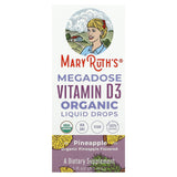 MaryRuth Organics, Megadose Vitamin D3 Organic Liquid Drops, Pineapple , 1 fl oz (30 ml) - Supply Center USA