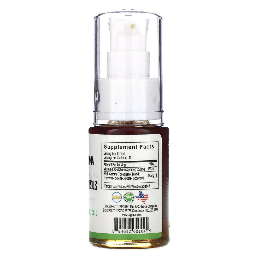 A.C. Grace Company, Unique E, Natural Vitamin E Oil, 1 fl oz (30 ml) - HealthCentralUSA