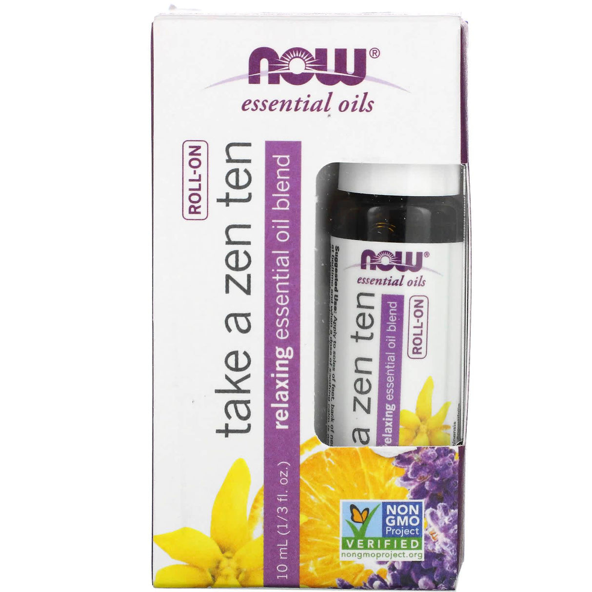 NOW Foods, Essential Oils, Take a Zen Ten Roll On, 1/3 fl oz (10 ml) - Supply Center USA