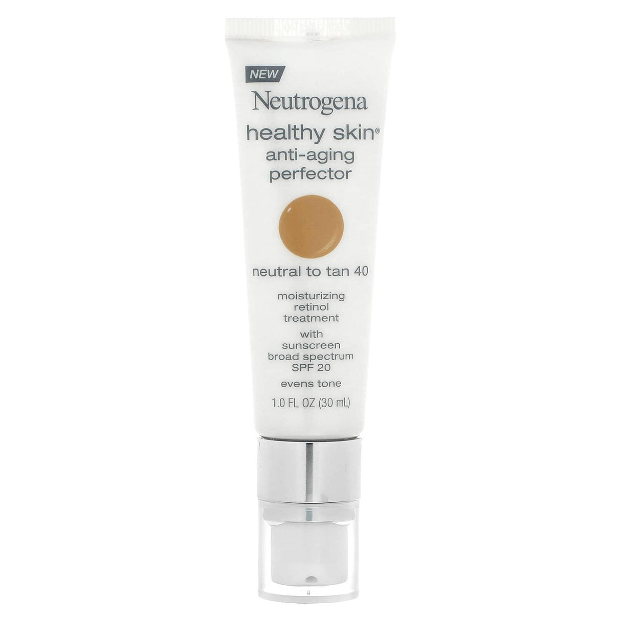 Neutrogena, Healthy Skin Anti-Aging Perfector, SPF 20, Neutral to Tan 40, 1 fl oz (30 ml) - Supply Center USA