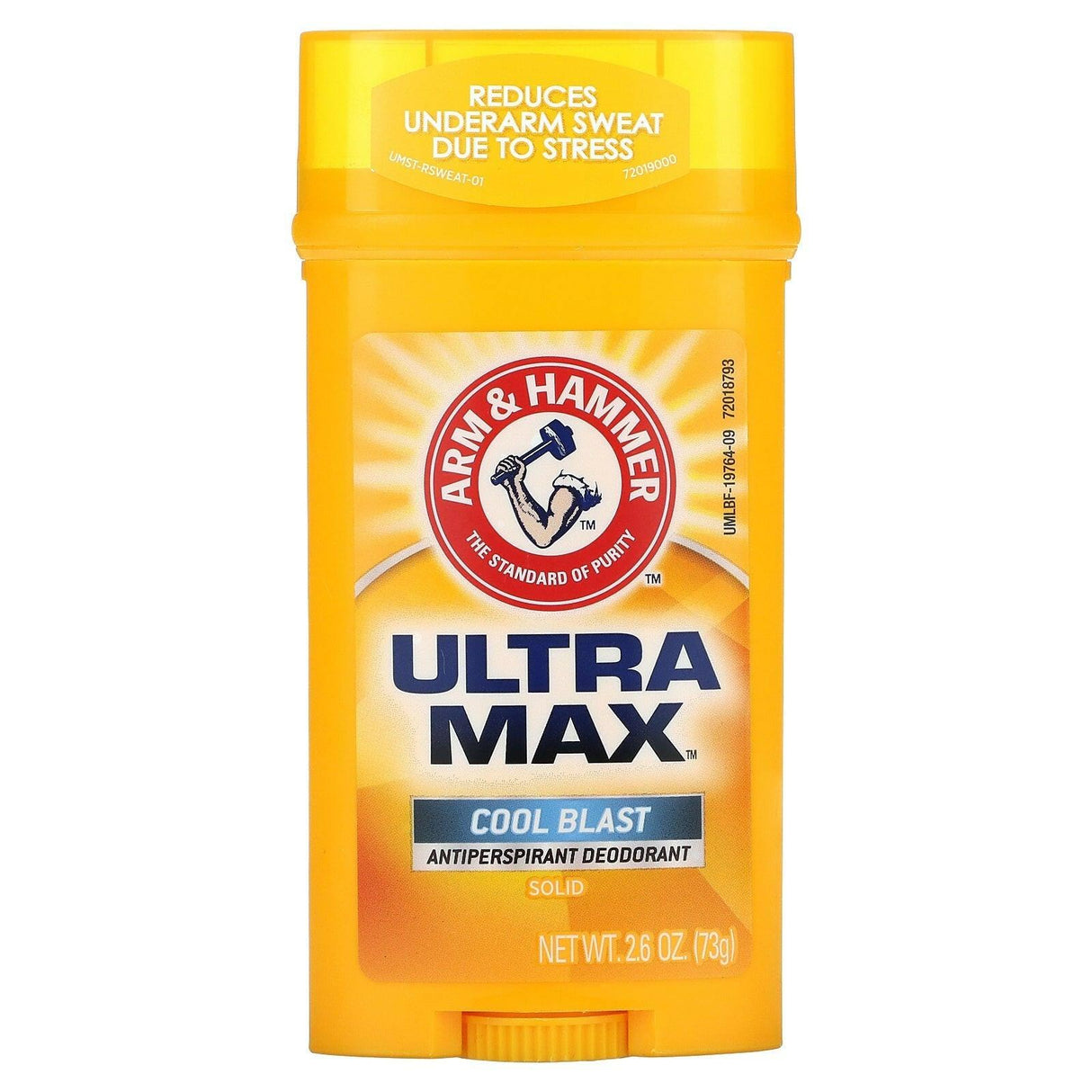 Arm & Hammer, UltraMax, Solid Antiperspirant Deodorant for Men, Cool Blast, 2.6 oz (73 g) - Supply Center USA