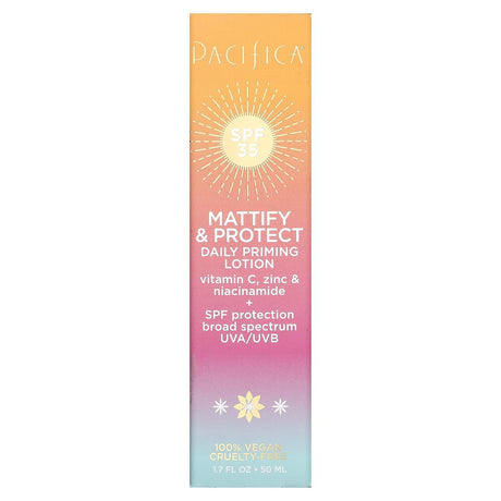 Pacifica, Mattify & Protect, Daily Priming Lotion, SPF 35, 1.7 fl oz (50 ml) - Supply Center USA