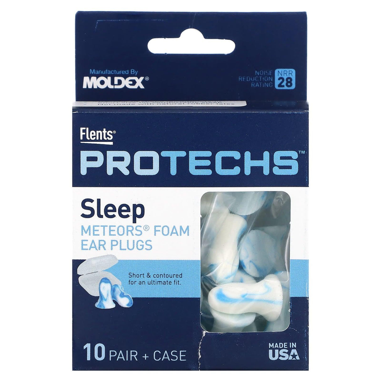 Flents, Protechs, Sleep, Meteors Foam Ear Plugs, 10 Pairs - Supply Center USA