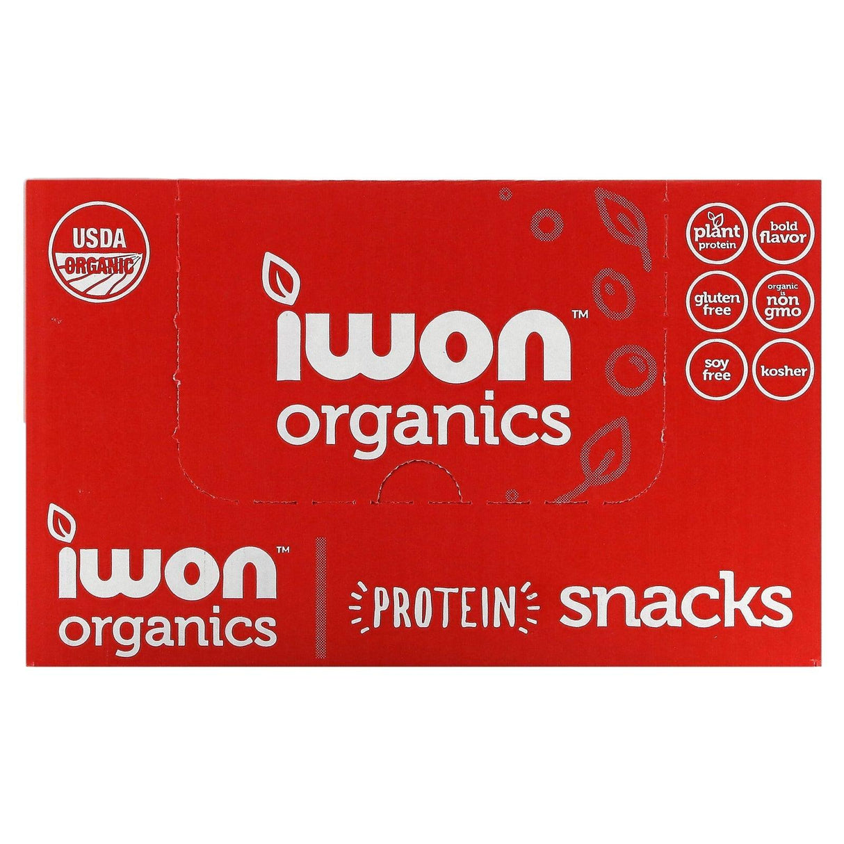 IWON Organics, Organics Protein Stix, Spicy Sweet Peppers, 8 Bags, 1.5 oz (42 g) Each - Supply Center USA