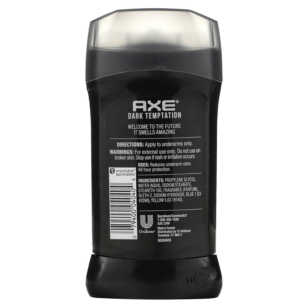 Axe, Dark Temptation Deodorant, Dark Chocolate, 3 oz (85 g) - Supply Center USA