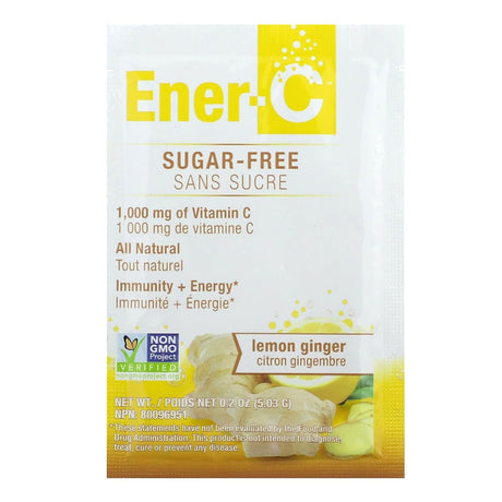 Ener-C, Vitamin C Drink Mix, Sugar Free, Lemon Ginger, 1,000 mg, 30 Packets - Supply Center USA