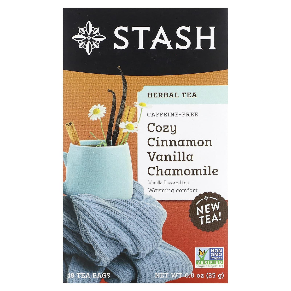 Stash Tea, Herbal Tea, Chamomile Nights, Caffeine Free, 20 Tea Bags, 0.6 oz (18 g) - Supply Center USA