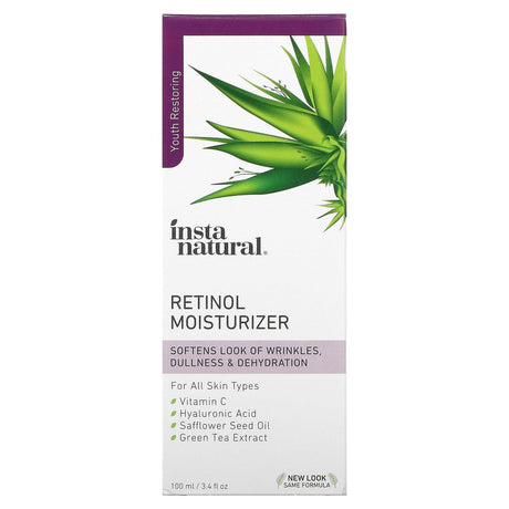 InstaNatural, Retinol Moisturizer, 3.4 fl oz (100 ml) - Supply Center USA