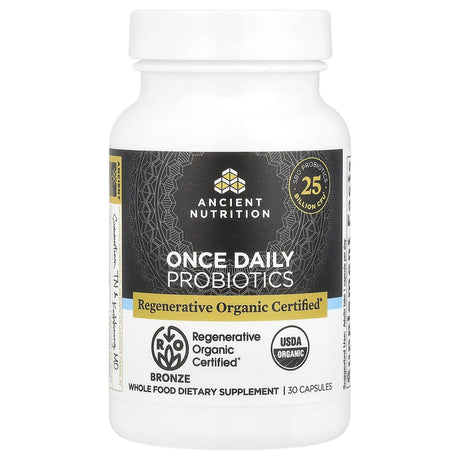 Ancient Nutrition, Once Daily Probiotics, 30 Capsules - Supply Center USA