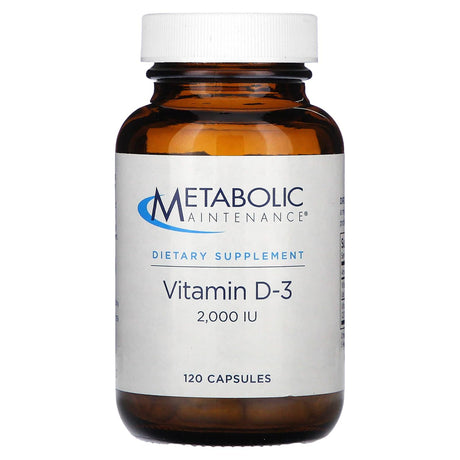 Metabolic Maintenance, Vitamin D-3, 2,000 IU, 120 Capsules - Supply Center USA