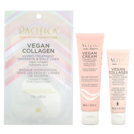 Pacifica, Vegan Collagen Skincare Kit , 3 Piece Kit - Supply Center USA