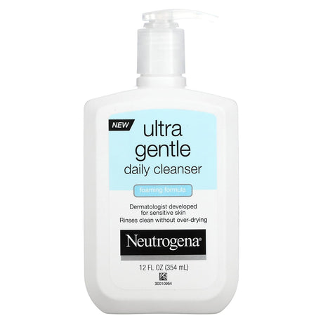 Neutrogena, Ultra Gentle, Daily Cleanser, Foaming Formula, 12 fl oz (354 ml) - Supply Center USA