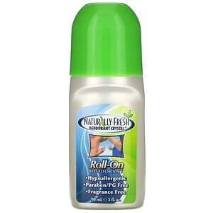 Naturally Fresh, Deodorant Crystal, Roll-On, Fragrance Free, 3 fl oz (90 ml) - Supply Center USA