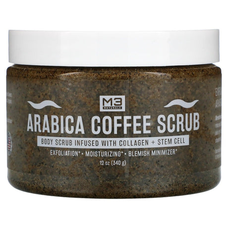 M3 Naturals, Arabica Coffee Scrub, 12 oz (340 g) - Supply Center USA