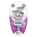 BIC, Soleil Sensitive Advanced, Disposable Razors, 2 Razors - Supply Center USA