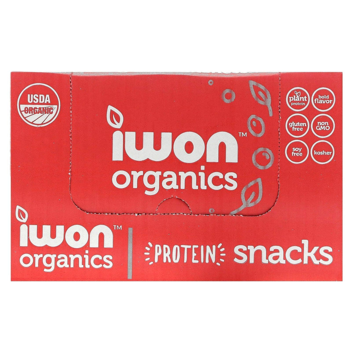 IWON Organics, Organic Protein Popcorn, White Cheddar, 8 Bags, 1 oz (28 g) Each - Supply Center USA