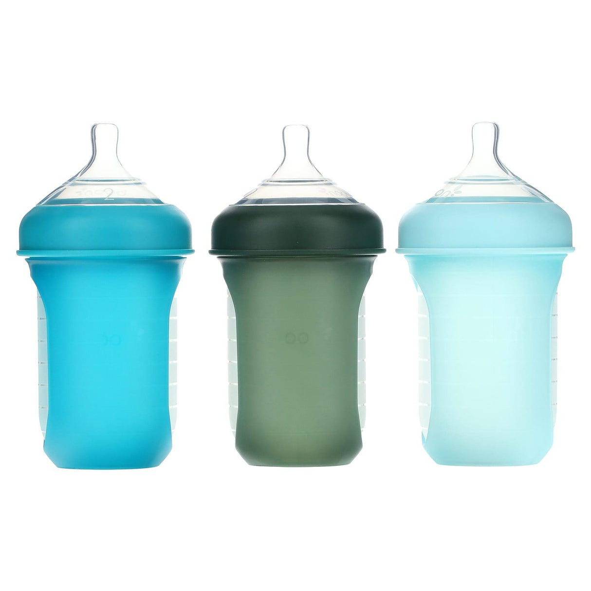 Boon, Nursh, Silicone Pouch Bottle, 3m+, Medium, 3 Bottles, 8 oz (236 ml) Each - Supply Center USA